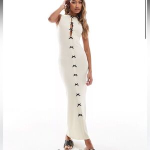 Asos bow midi dress
